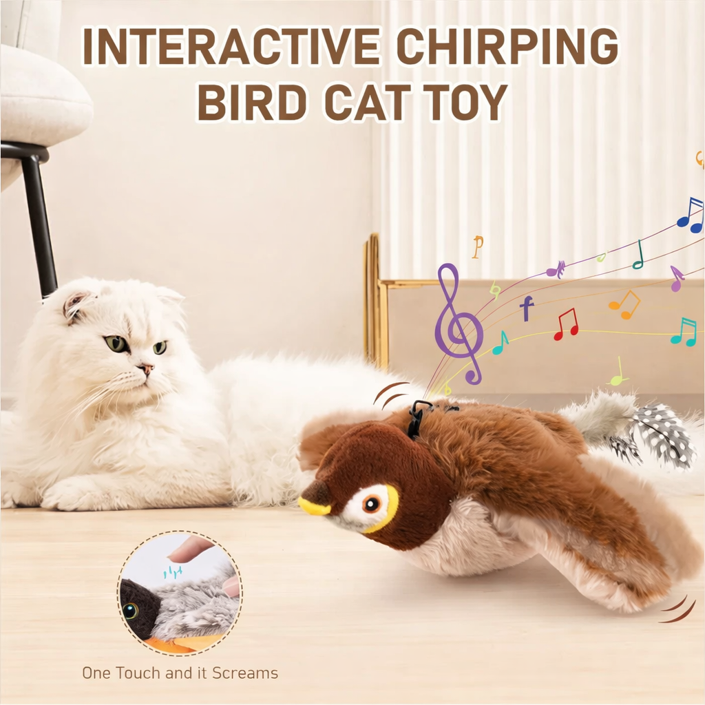 Catnip Electric Pat Bird Toy