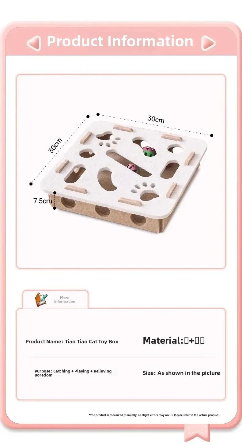 Interactive Felt Maze Toy for Cats