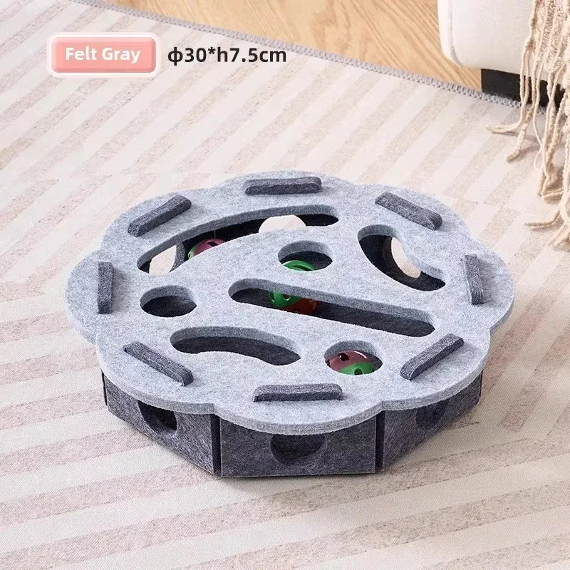 Interactive Felt Maze Toy for Cats